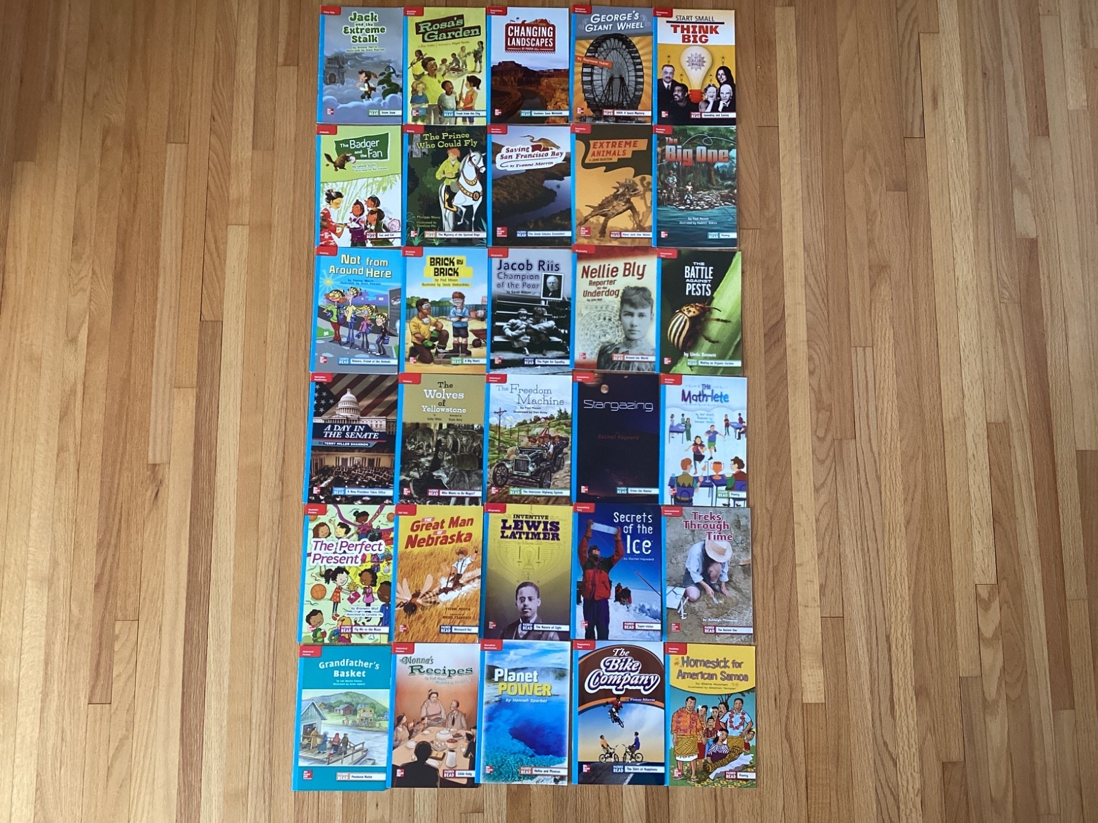 MCGRAW HILL WONDERS LEVELED READERS / GRADE 4 / ON LEVEL / 30 BOOKS