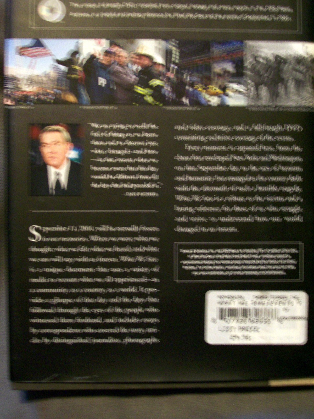 WHAT WE SAW CNS NEWS INTRO BY DAN RATHER 2020 HARDCOVER WITH DVD