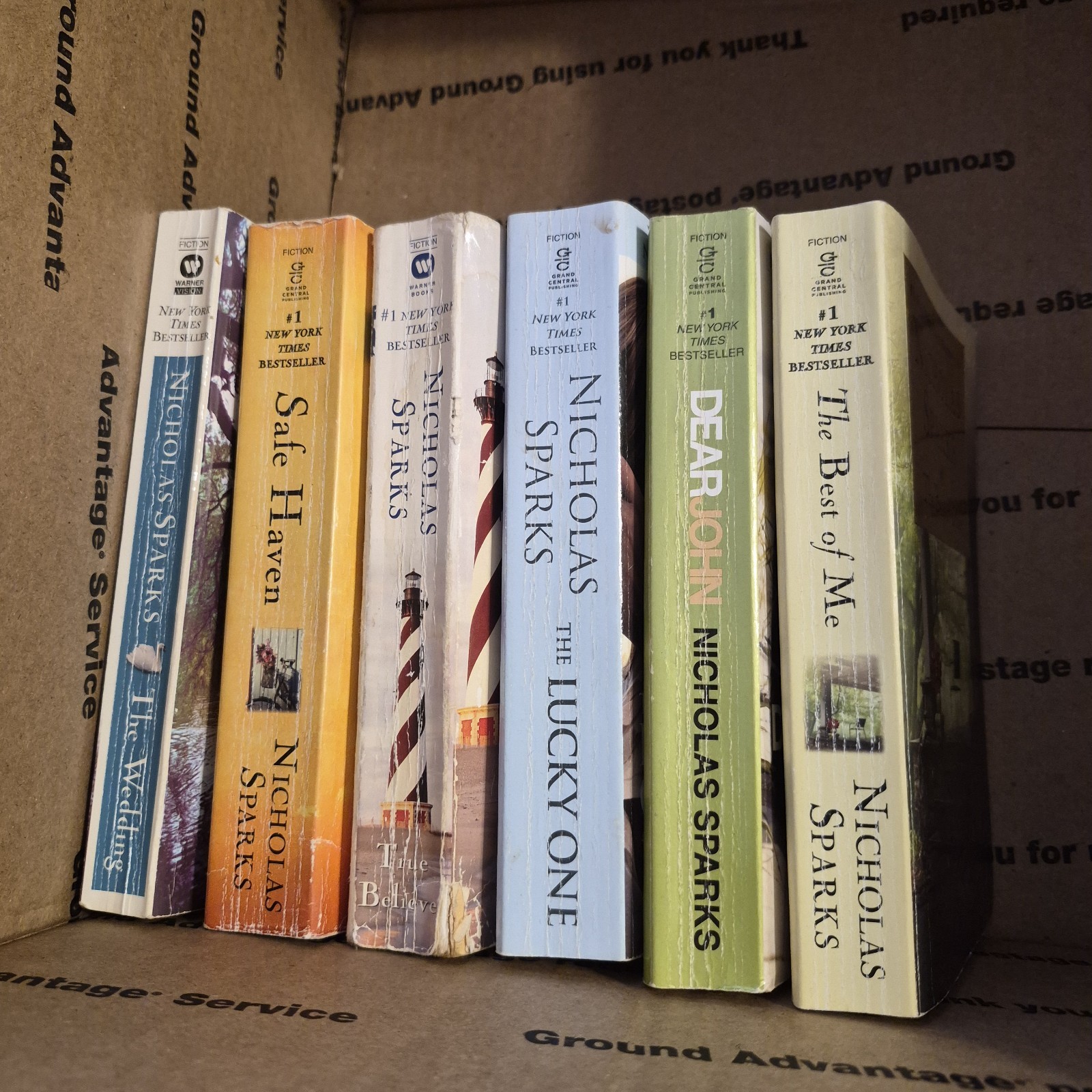 Nicholas Sparks Paperback Books Lot of 6 Good Condition