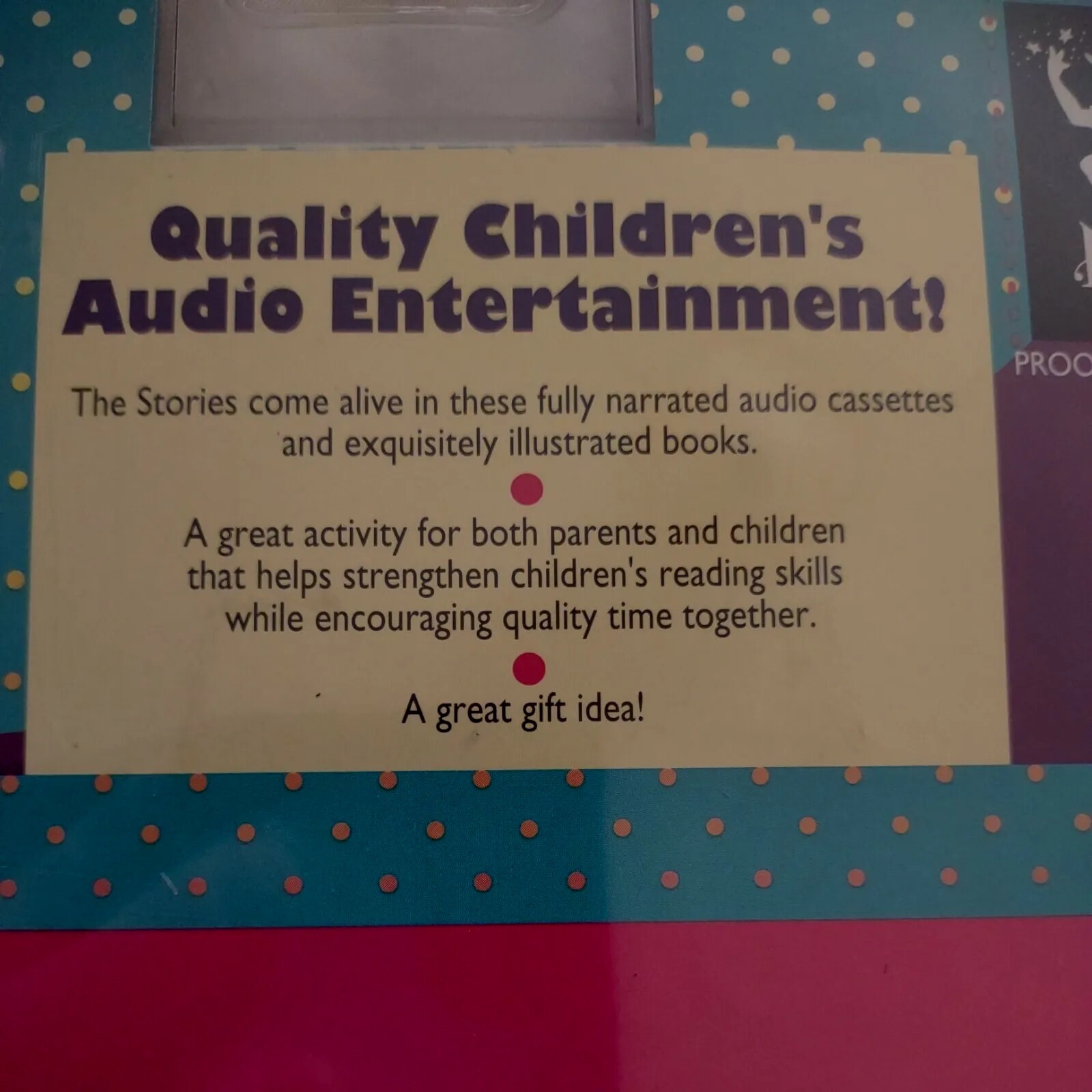 NOS Vintage Child book Cassette Read & Listen DAYS MONTHS & SEASONS Booklet