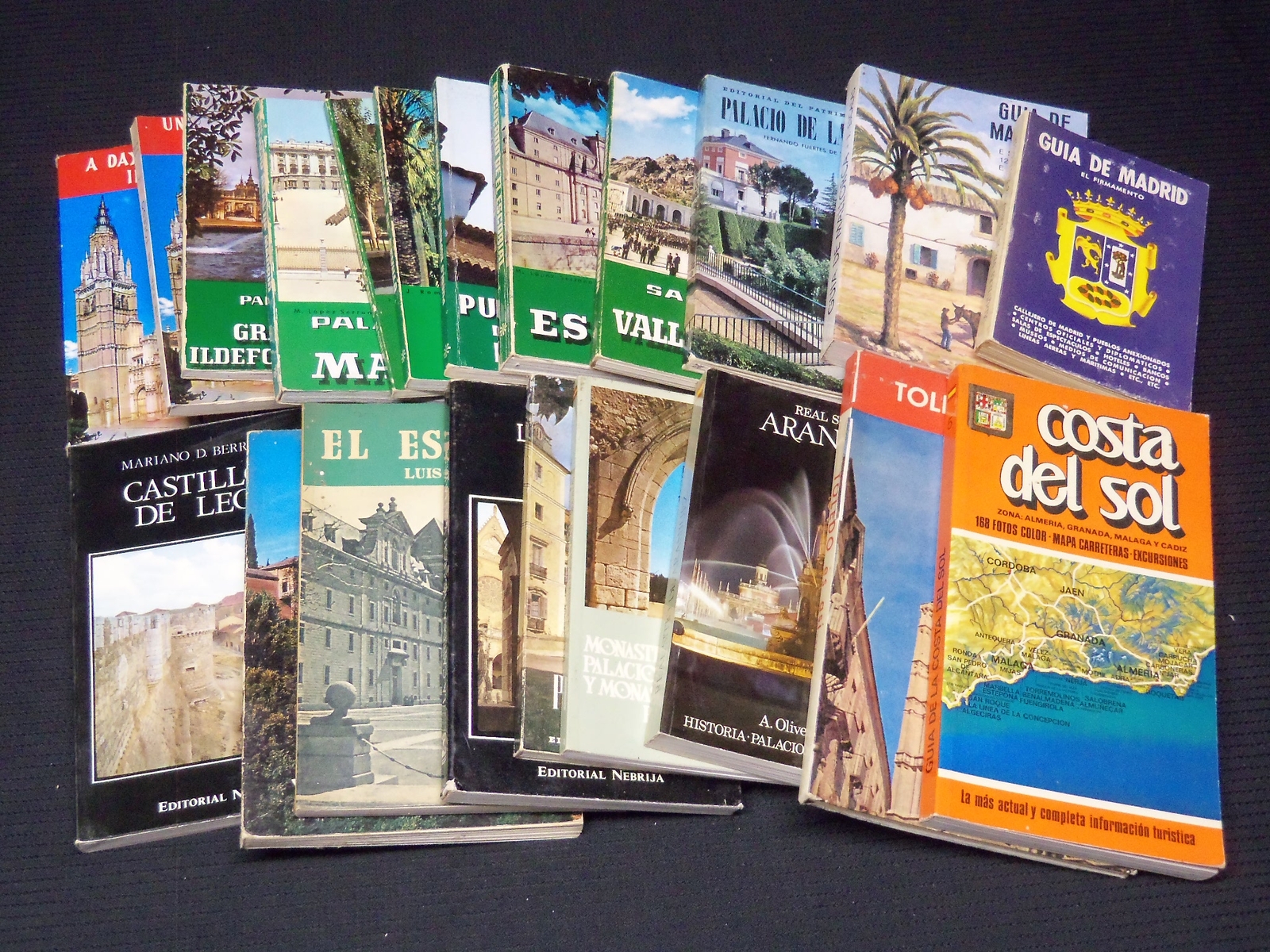 1950’S-1970’S SPANISH GUIDE BOOKS LOT OF 21 – SOFTCOVER – KD 4669G