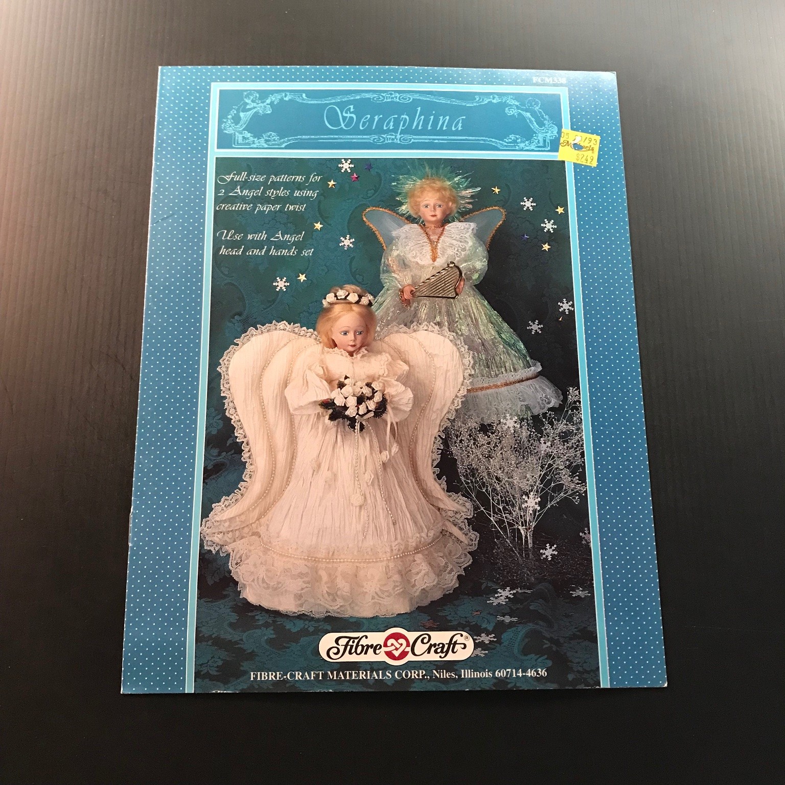 Seraphina Fibre-Craft Angel Doll Pattern Book FCM338 1993 Craft Paper Twist