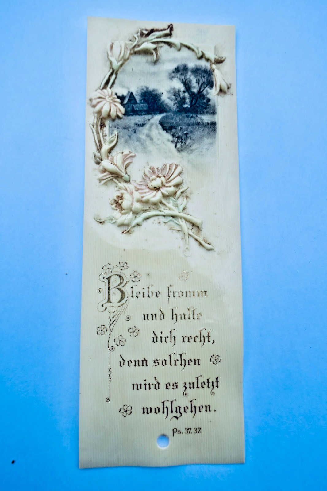 Bookmark Lesezeichen 50 X 140 Mm. Embossed Gaufré