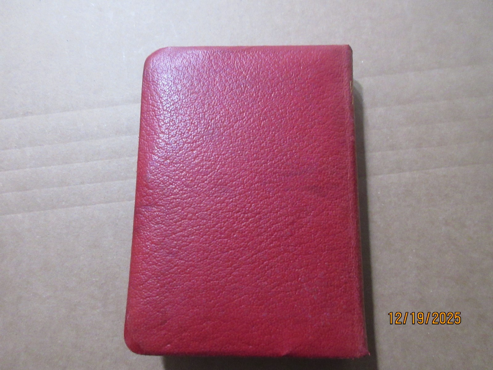 Antique Red Leather Cover w/ Gold Gilt Pages Book Henry Drummond’s Addresses