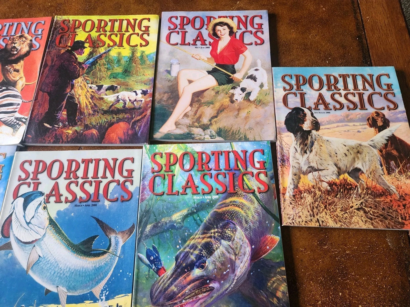 SPORTING CLASSICS Magazine Lot of 7 2000’s AS PICTURED LOOK Hunting Fishing VTG