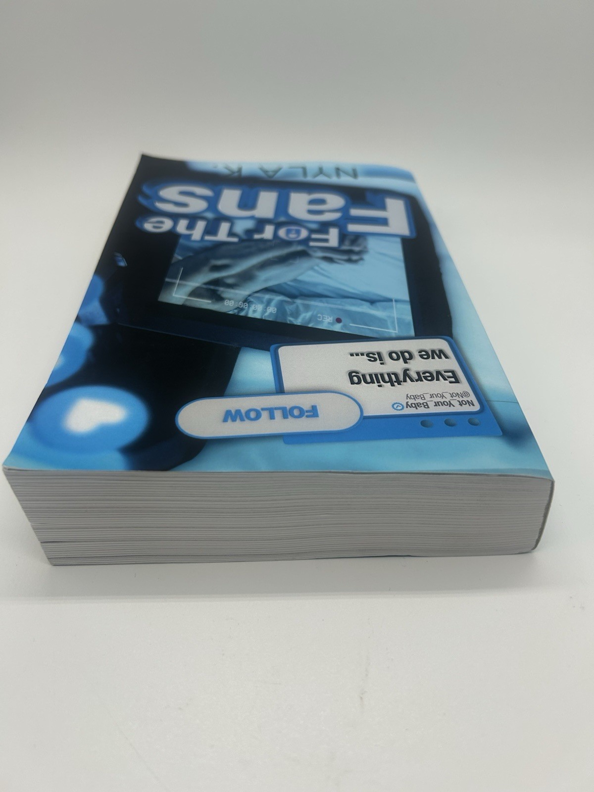 “For the Fans” by Nyla K. Paperback Romance Novel 9789898691894 Blue MM Romance