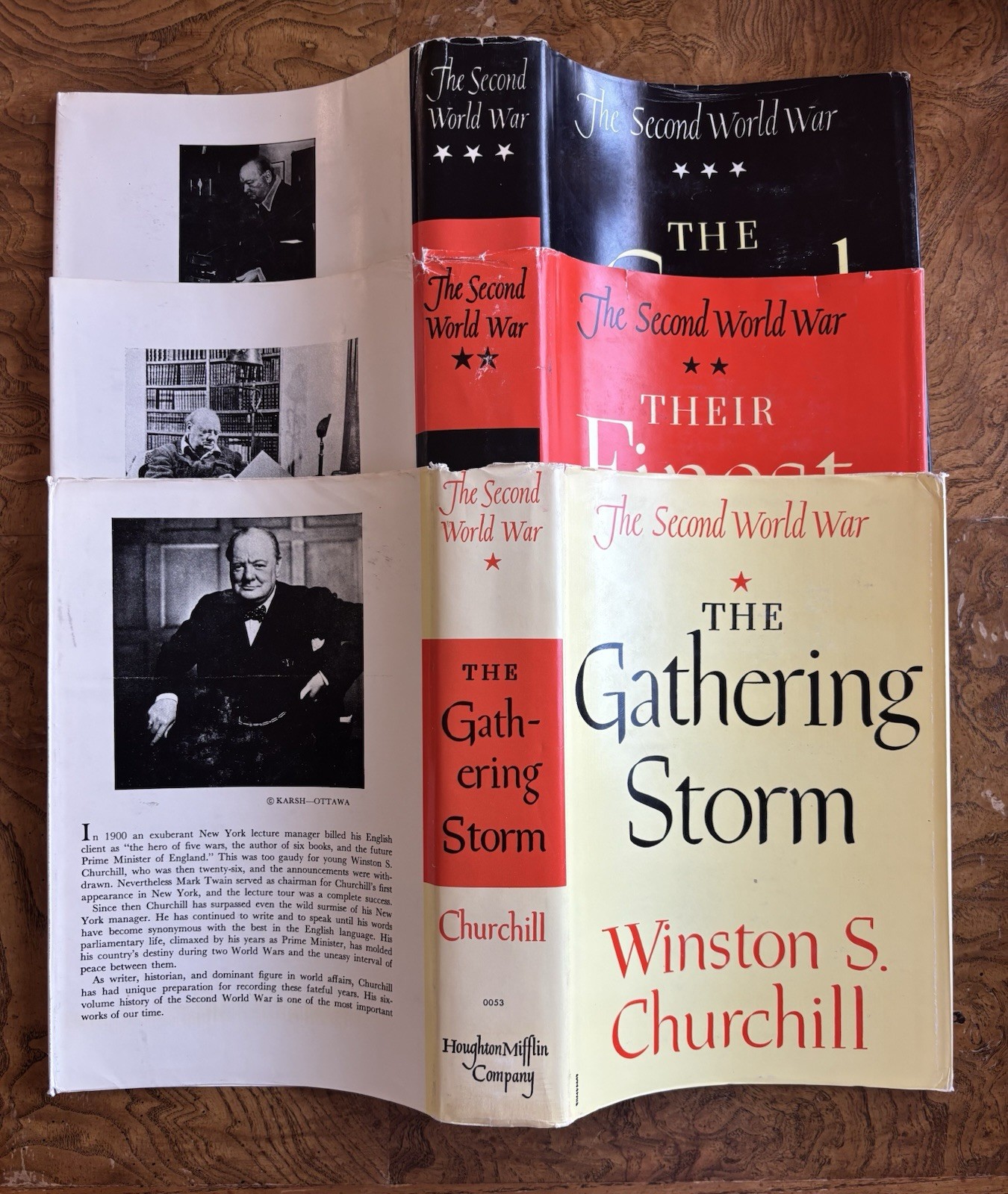 Winston Churchill Second World War Complete 6 Volume Set BOMC Dust Jackets