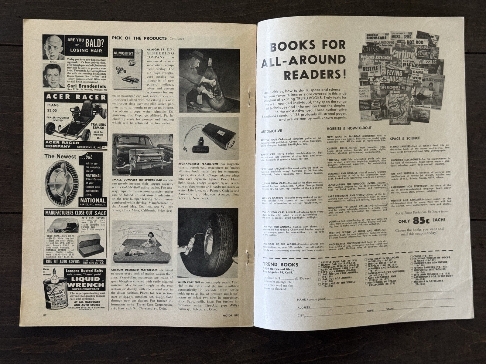 Motor Life – July 1960 Testing Ford, Chevy, Plymouth & More No Label – Very Good