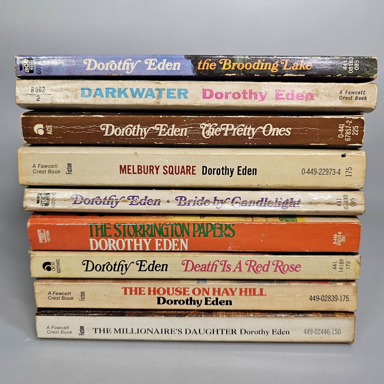 9 Dorothy Eden Gothic Romance Paperback Books Lot Bundle Vintage