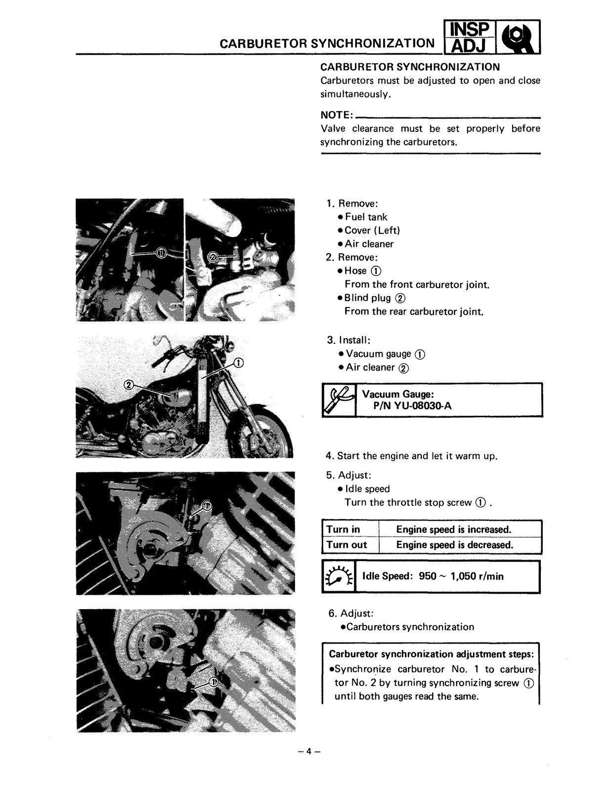 YAMAHA XV700 XV750 XV1000 XV1100 Motorcycle Service Manual 1985-1999 – CLOSURE