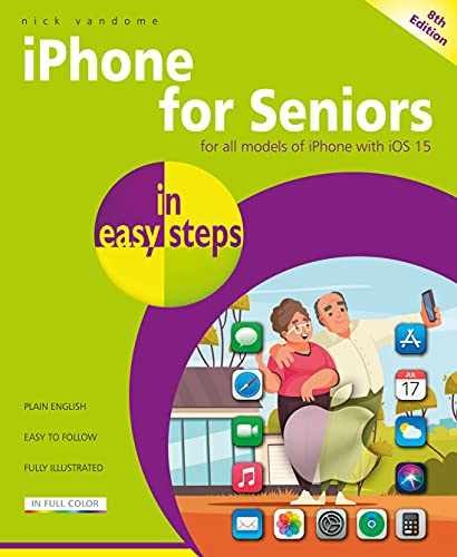 iPhone for Seniors in easy steps: – Paperback, by Vandome Nick – Very Good