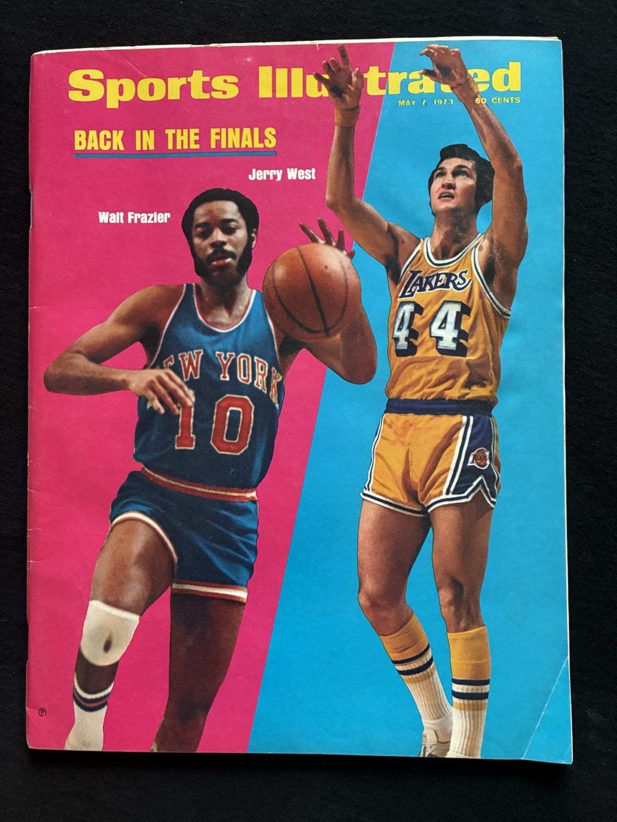 NEWSSTAND 1973 Sports Illustrated WALT FRAZIER and JERRY WEST – EX Condition
