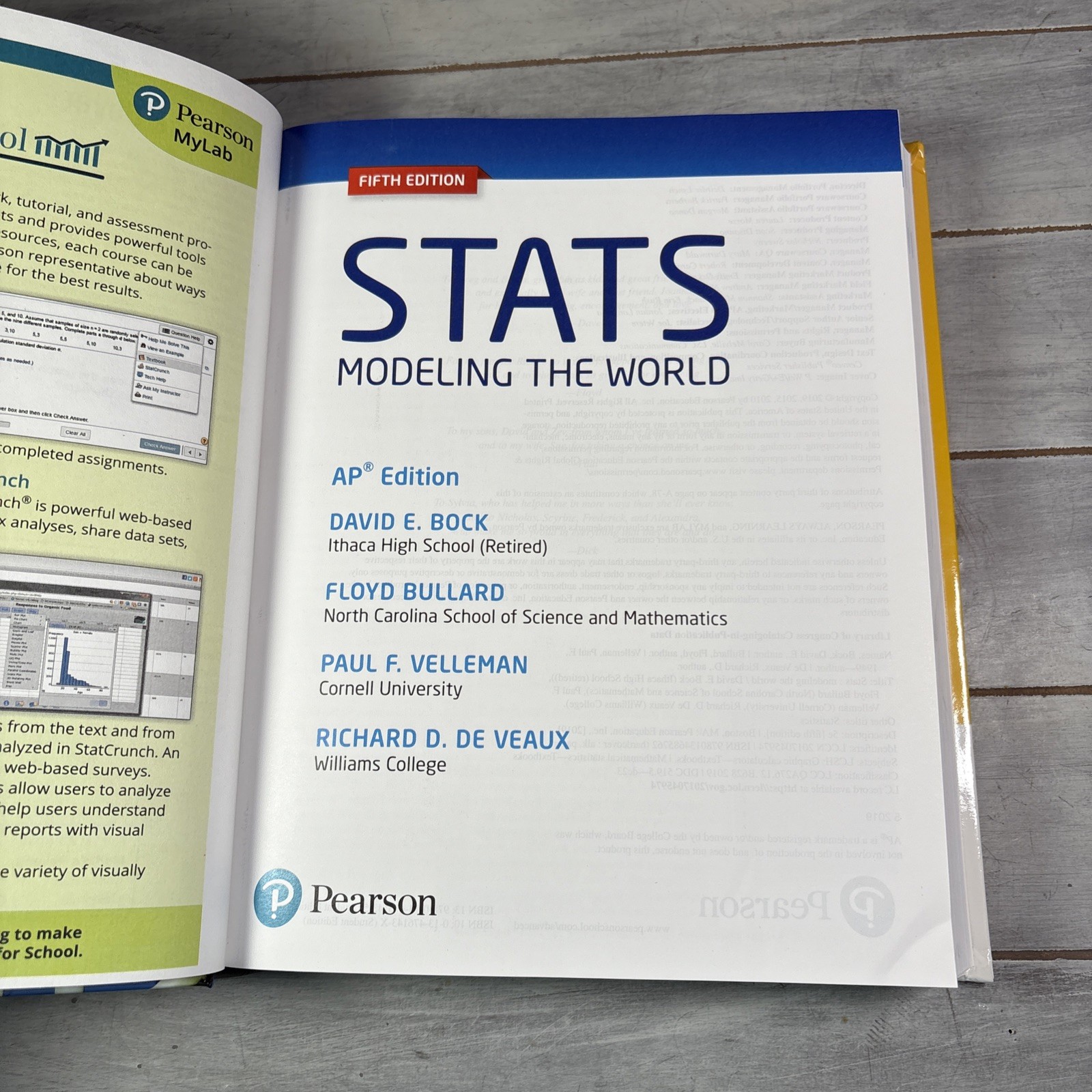 Stats Modeling The World AP Edition Fifth Edition Hardcover Book