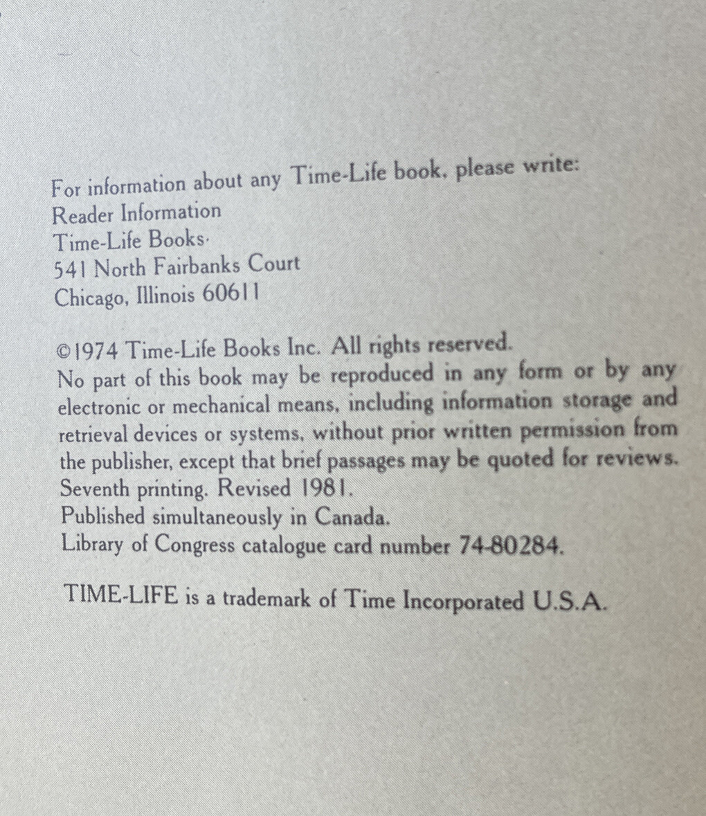 1974 The Old West “The Gunfighters” Time Life Books Hardcover Leatherette Book