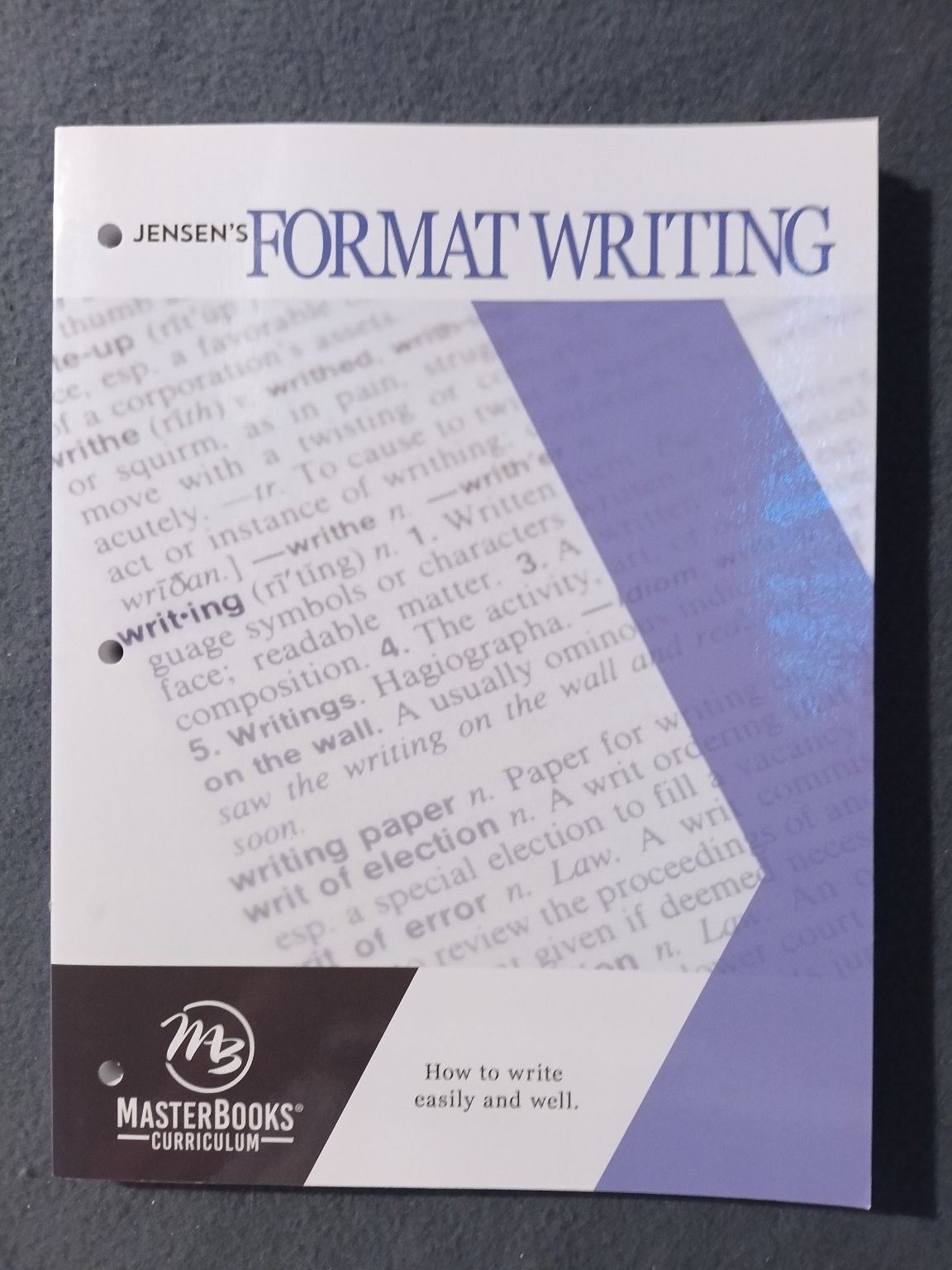 JENSEN’S FORMAT WRITING Jensen Textbook Language Arts Paperback Study Guide