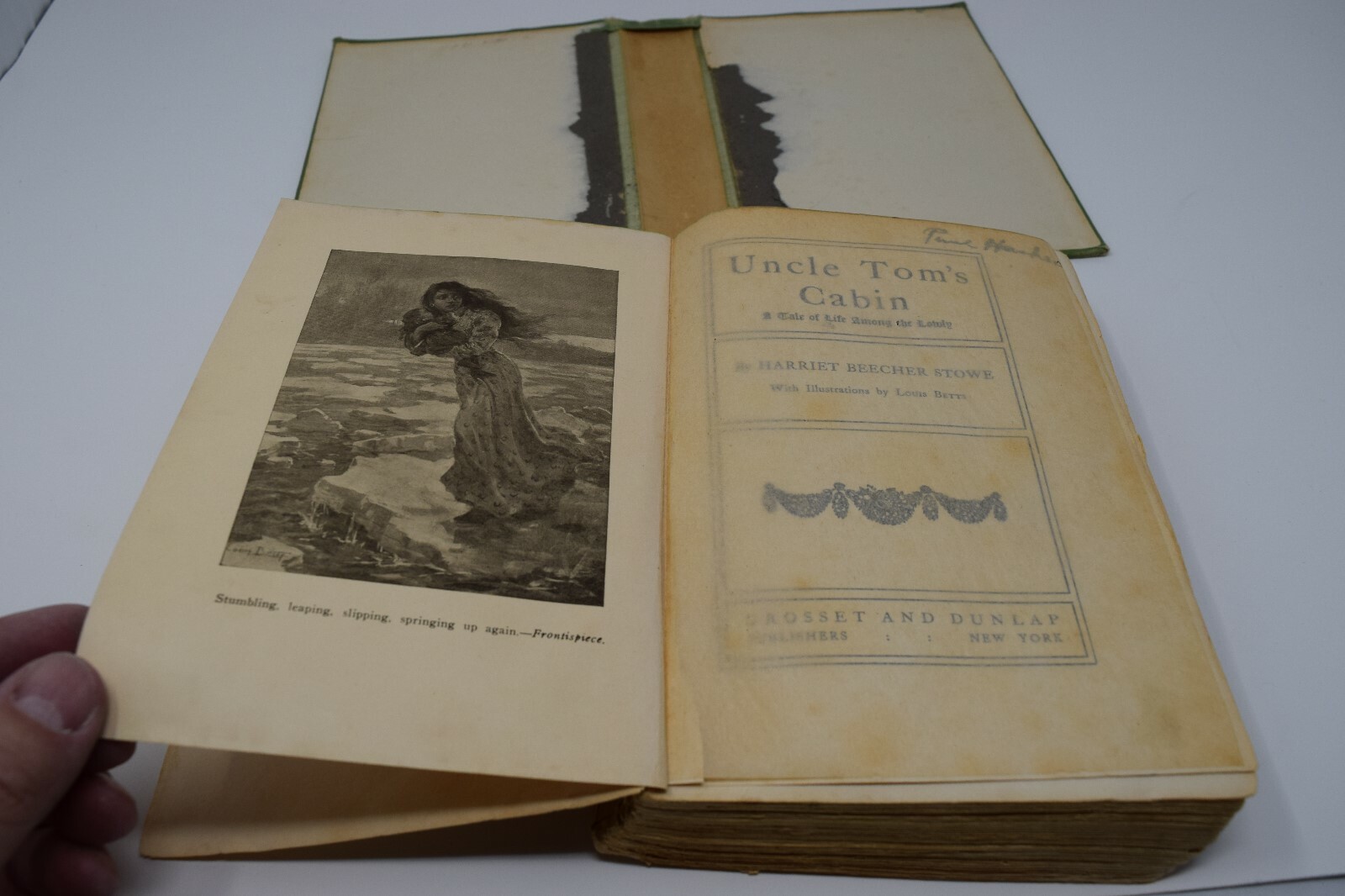 Vtg Uncle Tom’s Cabin, Harriet Beecher Stowe, Louis Betts, No Date, 448 Pages