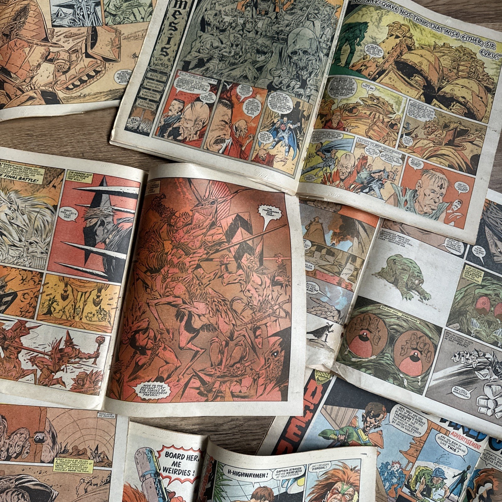 2000AD Progs Judge Dredd issues 340 – 359 job lot