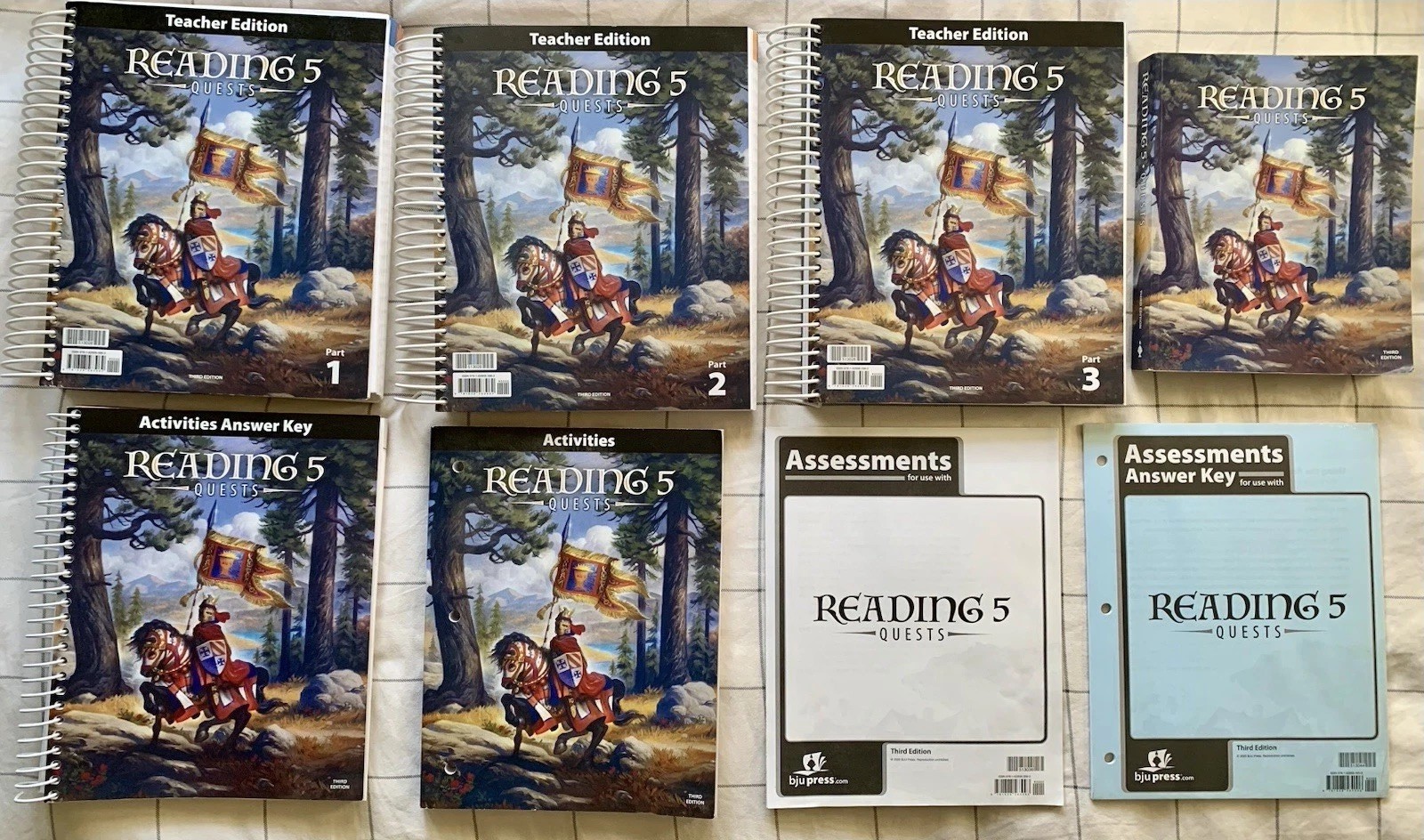 BJU Bob Jones 5th grade READING 5 QUESTS Complete Subject Kit 3rd ed CURRENT