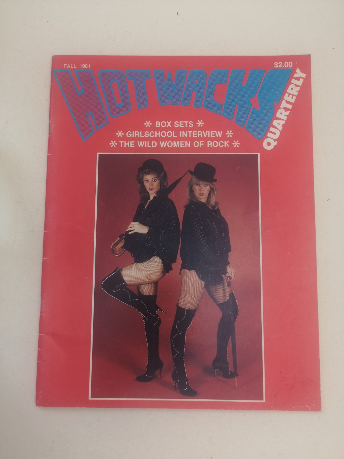 Hot Wacks Quarterly – No 8 Fall 1981 Girlschool Wild Women of Rock Lips