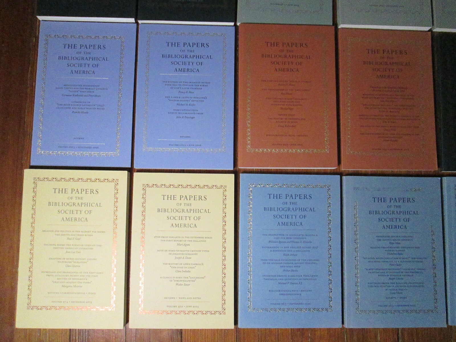 Printing Rare Books Papers Bibliographical Society of America Lot Bibliography +