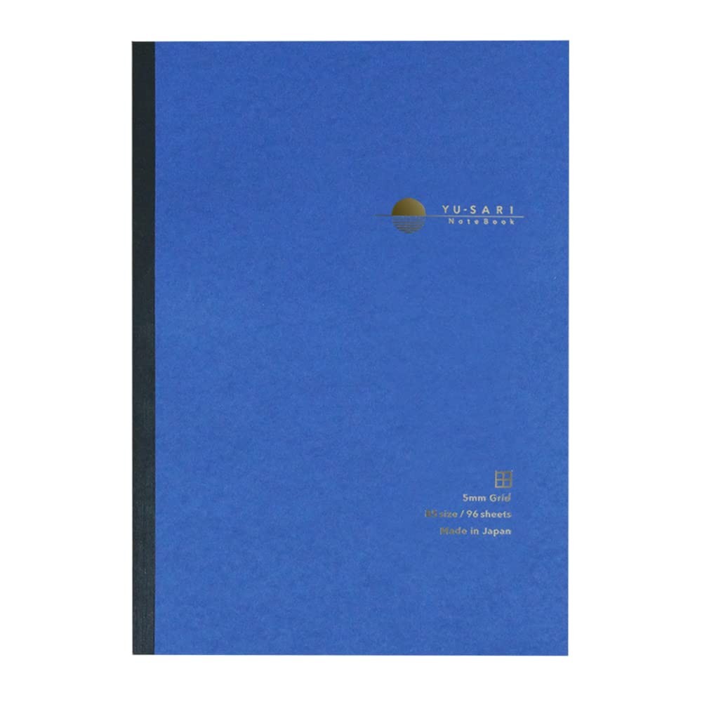 Nakabayashi YU-SARI NYN-B501-SB Fountain Pen Notebook, B5/Square 0.2 inch (5 …