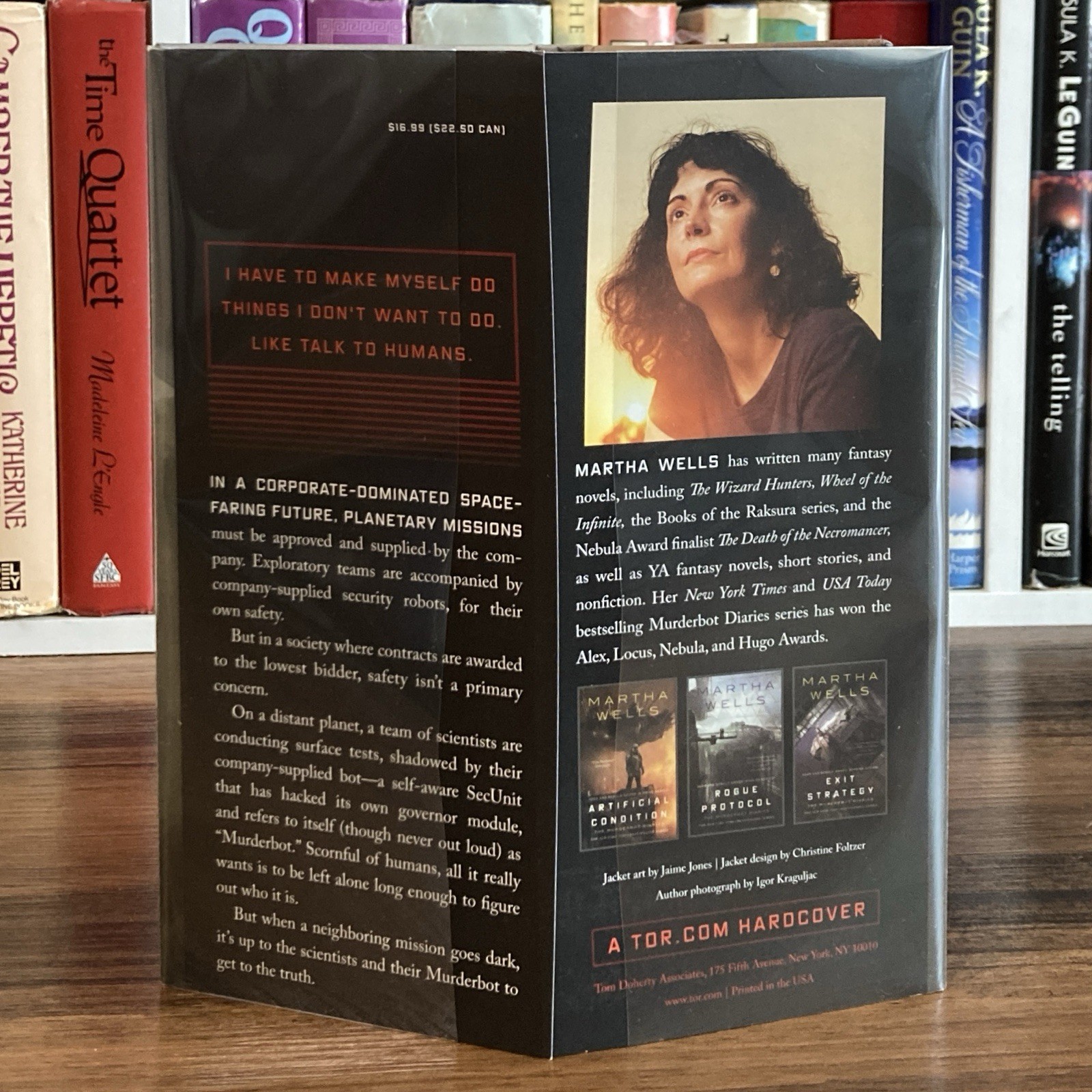 Murderbot: All Systems Red – Martha Wells (1st HC edition 3rd print) Tor, 2019
