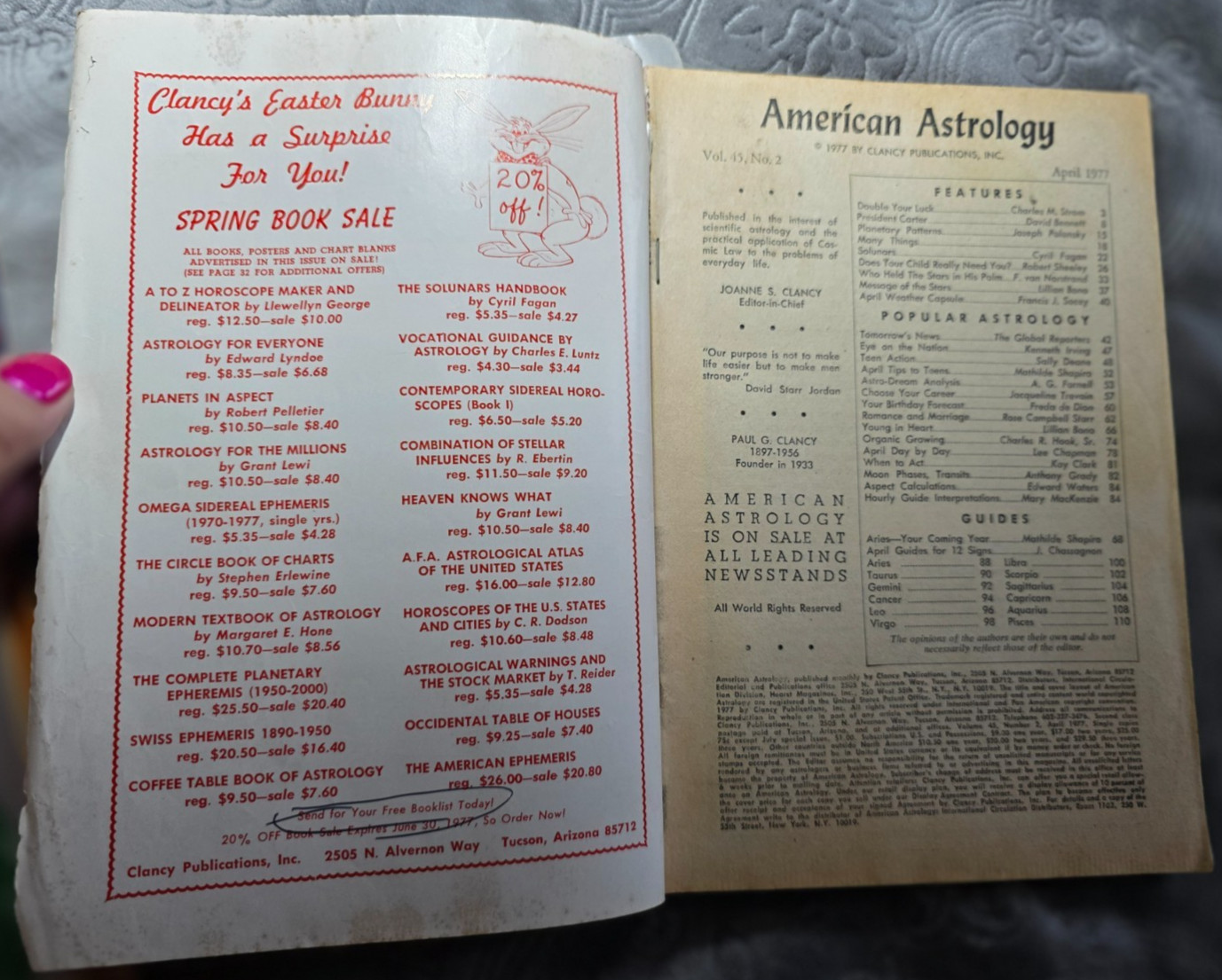 Horoscope & American Astrology 1976-1978 Magazine LOT of 10 Psychic Zodiac Vint.