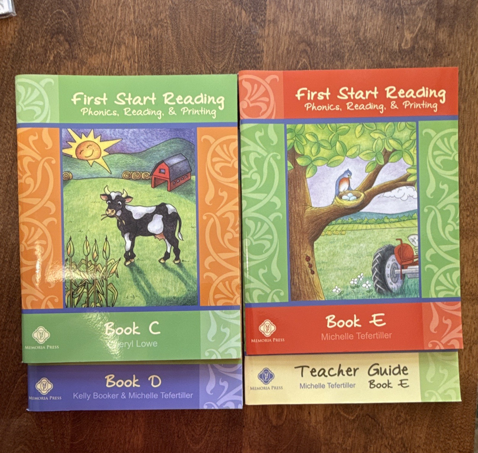 Memoria Press First Start Reading Book C, D & E w/ Teacher’s Guide Phonics