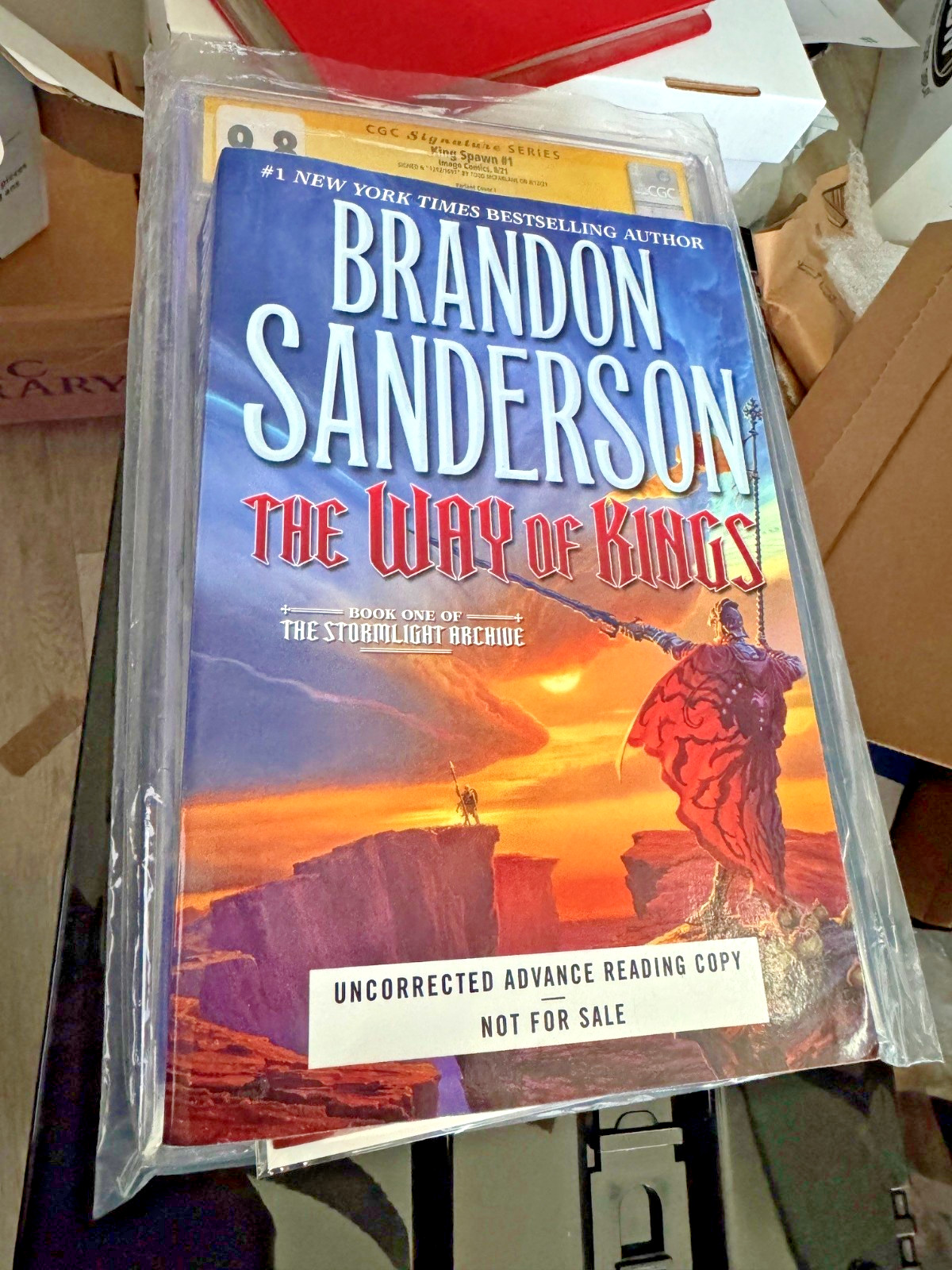 THE WAY OF KINGS ARC BY BRANDON SANDERSON, ADVANCED READER COPY, FANTASY, TOR