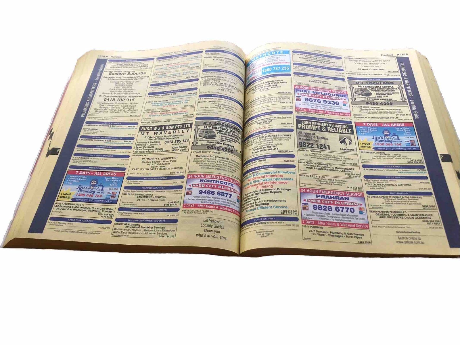 Historical Telephone Book Melbourne 2011 L-Z, Yellow Pages, 2272 pages