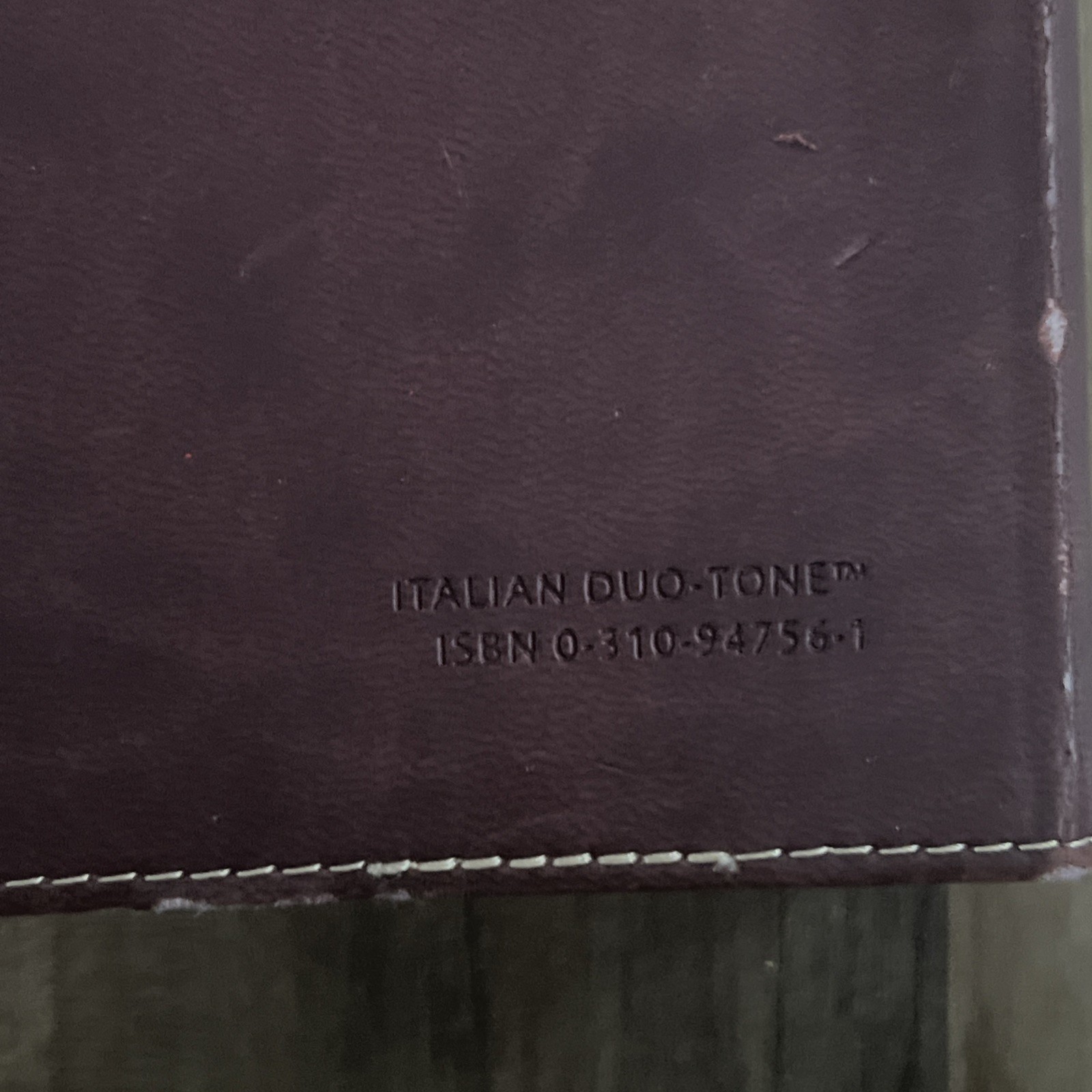 Zondervan NIV Compact Study Bible Italian Duo-Tone Tan Burgundy 2011 Small Print