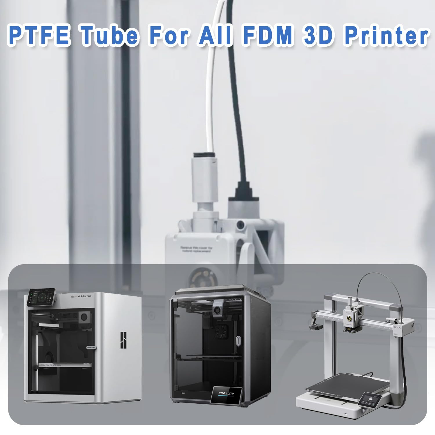 16.4Ft(5M) PTFE Teflon Tube Kit,Id 2.5Mm OD 4Mm for 1.75Mm Filament, Fits Direct
