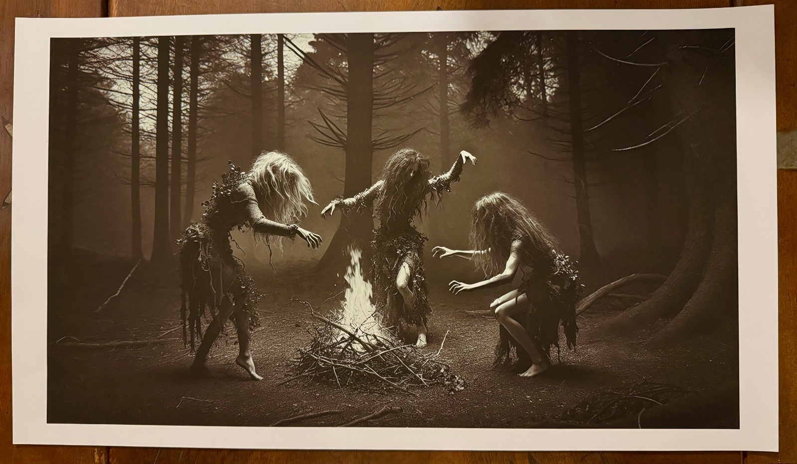 3 PAGAN GIRLS – DANCING (2024) – SIZE 60cm x 34cm, 230gsm Matt Print – Original