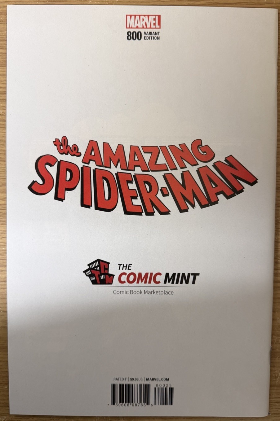 MARVEL COMICS THE AMAZING SPIDER-MAN #800 2018 LUCIO PARRILLO VARIANT NM