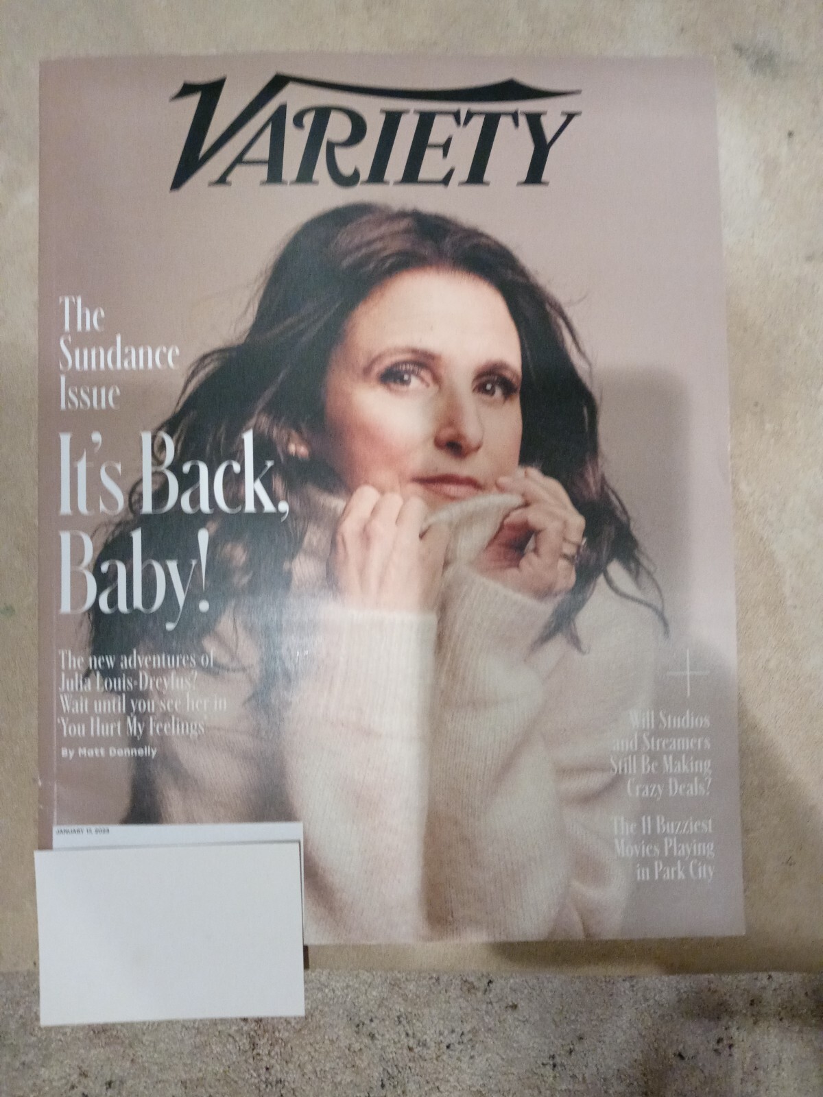 VARIETY MAGAZINE JANUARY 17 2023 JULIA LOUIS DREYFUS SUNDANCE WALT DISNEY ABBOTT