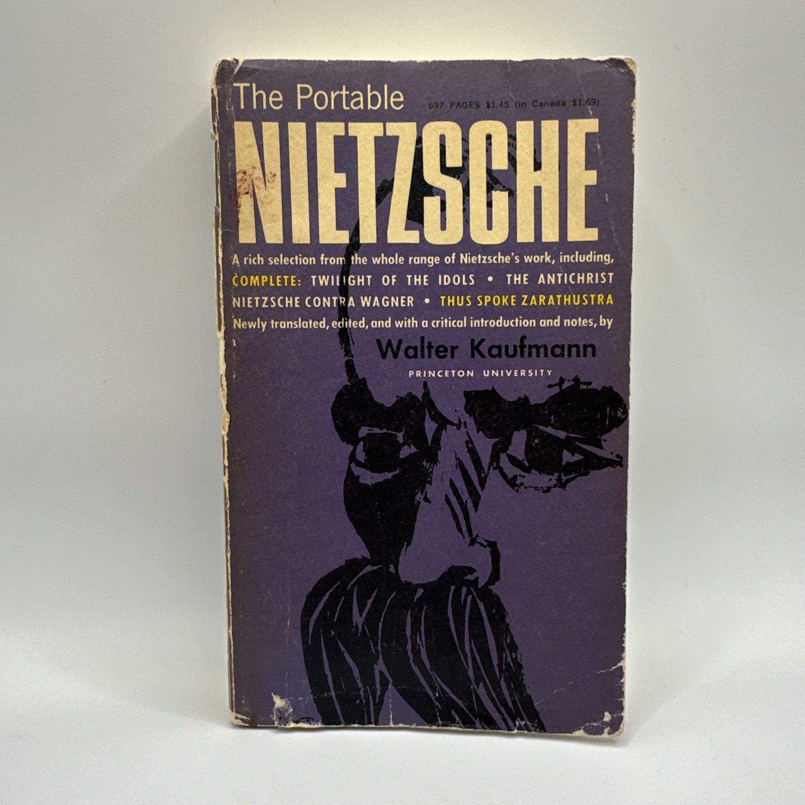 The Portable Nietzsche – by Walter Kaufmann Vintage Paperback Book *Written In*