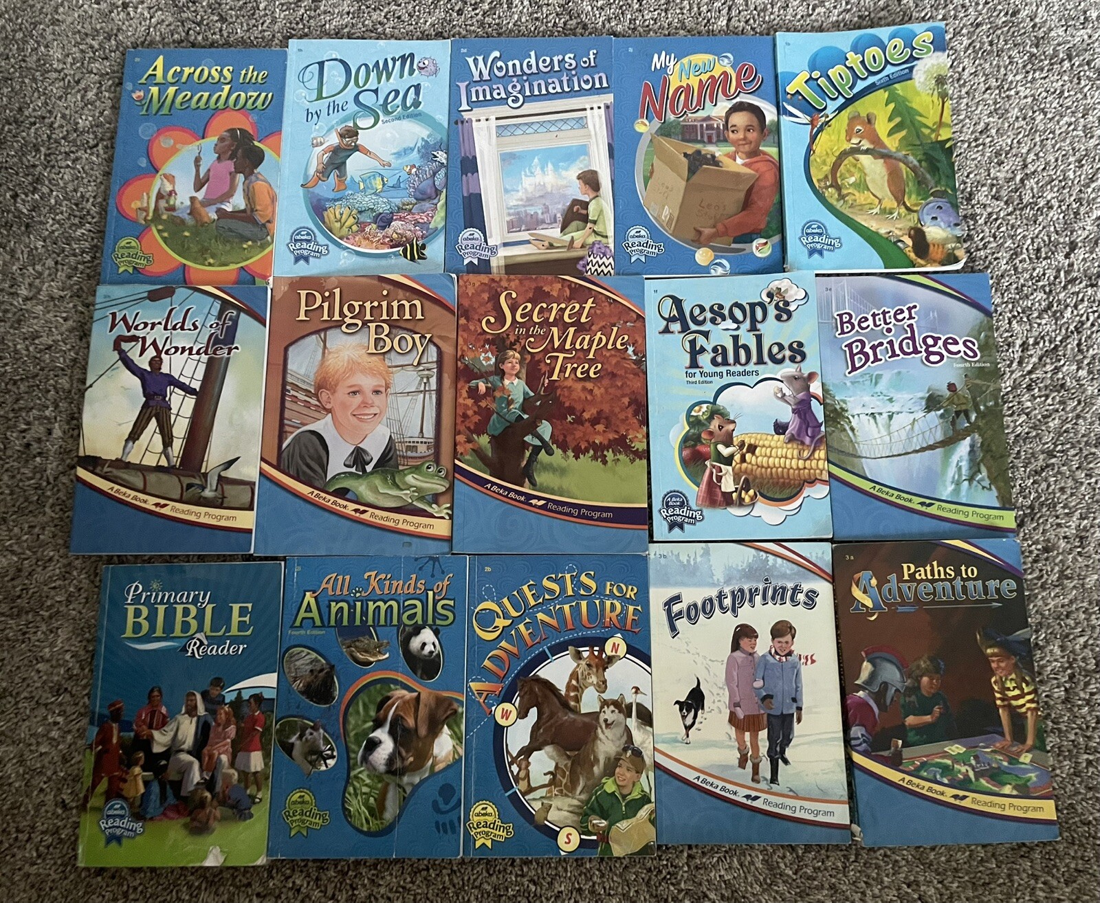 A Beka Book: Lot of 15 homeschool TPB Reading Program, Teachers Edition… ABEKA