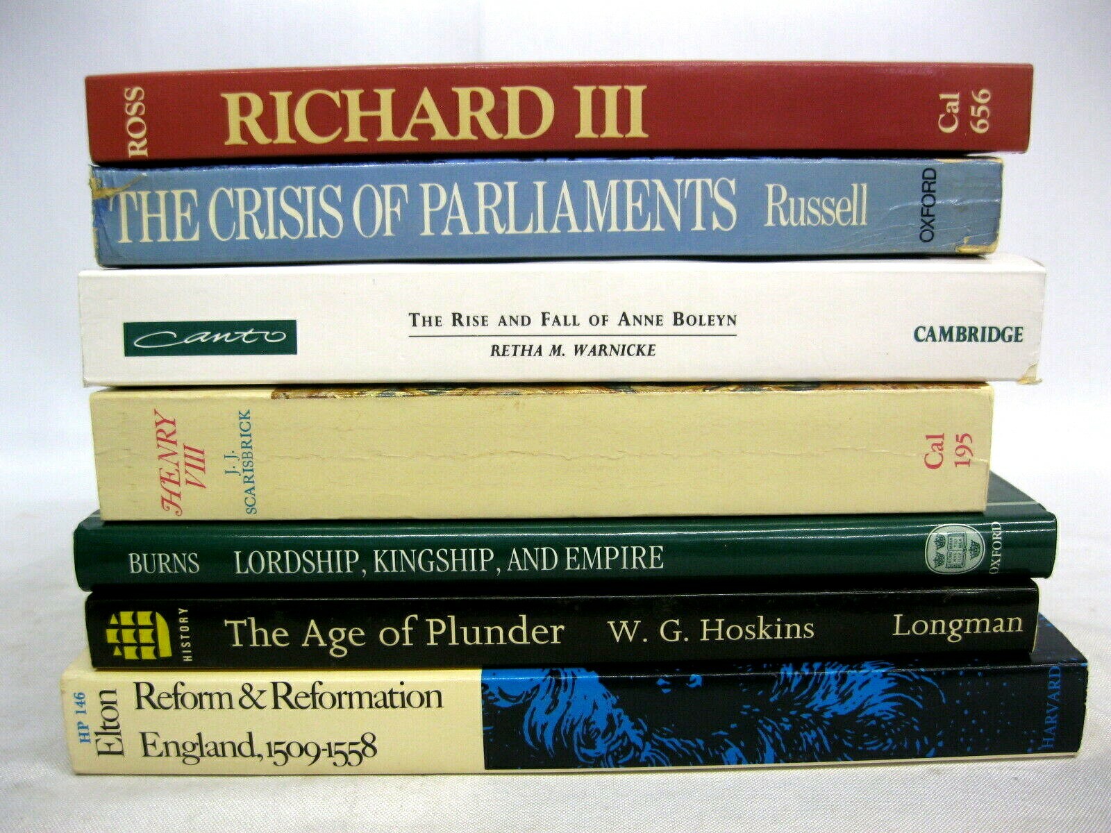 Richard III Henry VIII British History 1400s-1500s Reformation Boleyn 7 Books