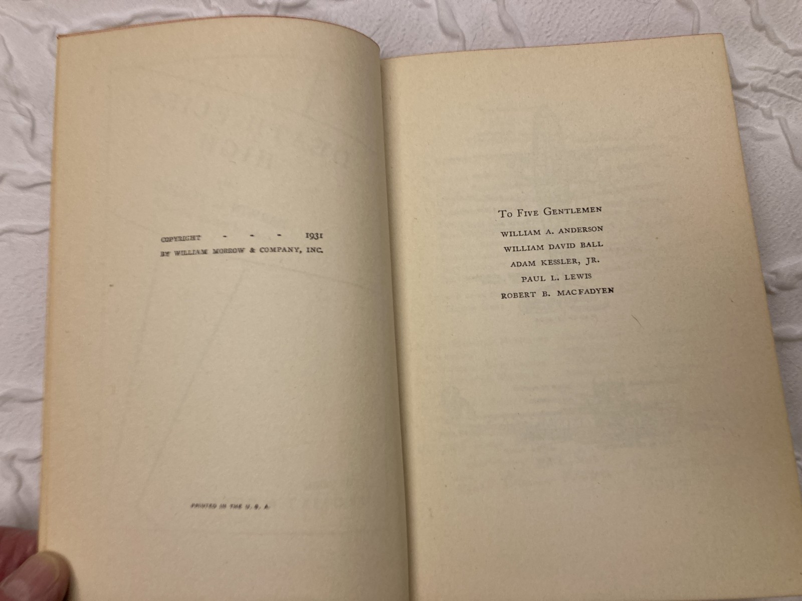 Death Flies High 1931 Darwin L. Teilhet HC Antique Mystery Grosset & Dunlap