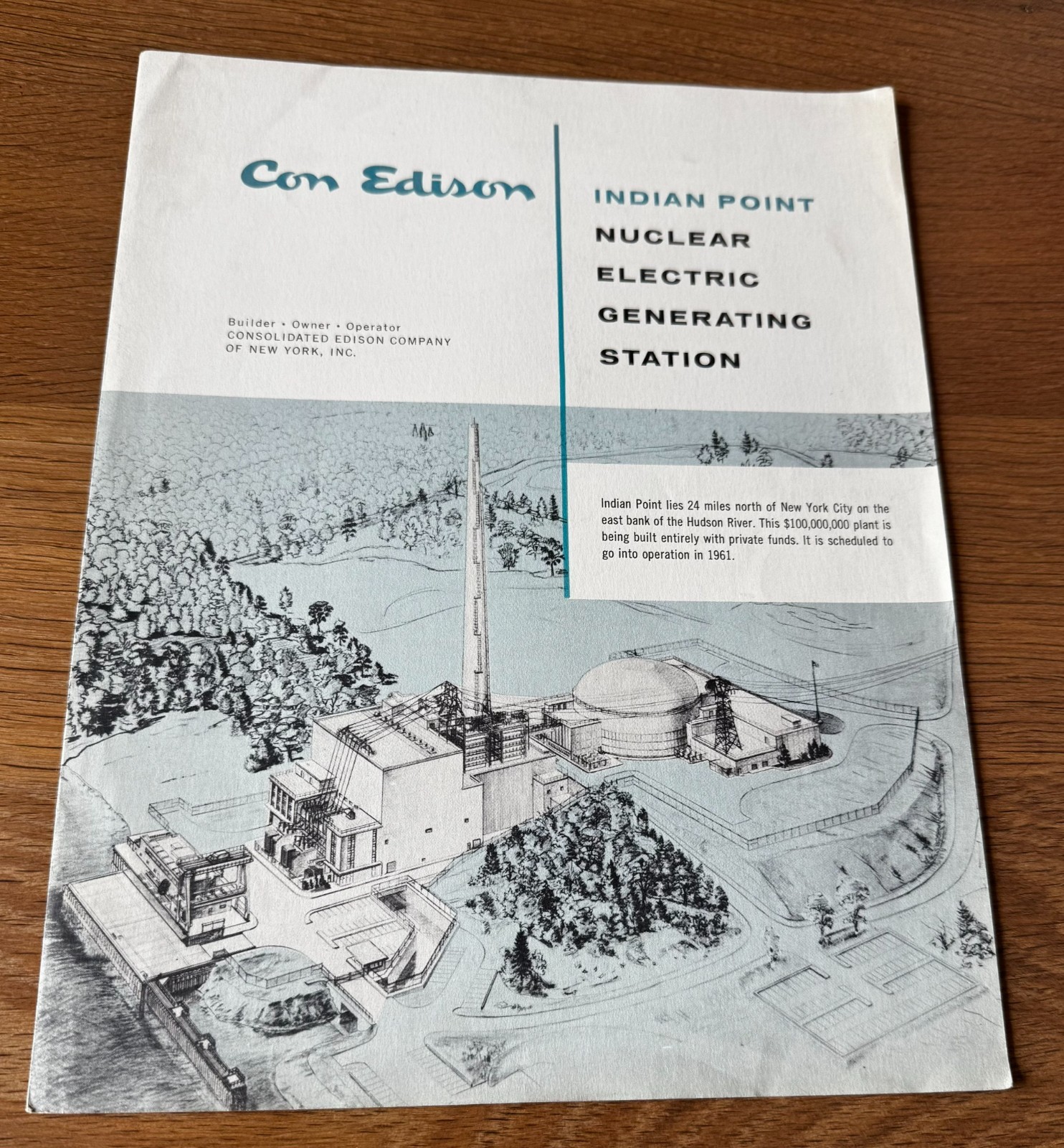1960 INDIAN POINT NUCLEAR ELECTRIC GENERATING STATION PAMPHLET