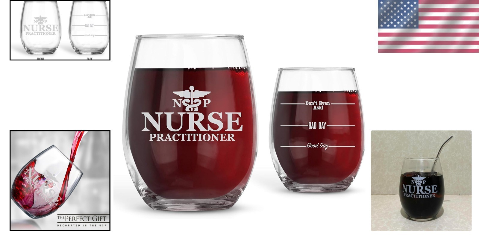21 oz Stemless Wine Glass with Metallic Print – Perfect for Celebratory Sips