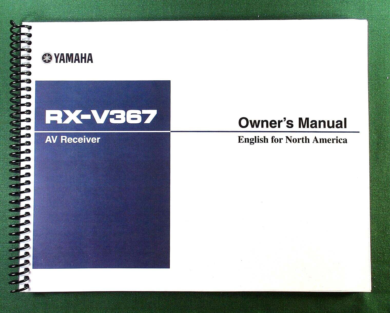 Yamaha RX-V367 Instruction Manual: Full Color 74 Pages & Protective Covers!