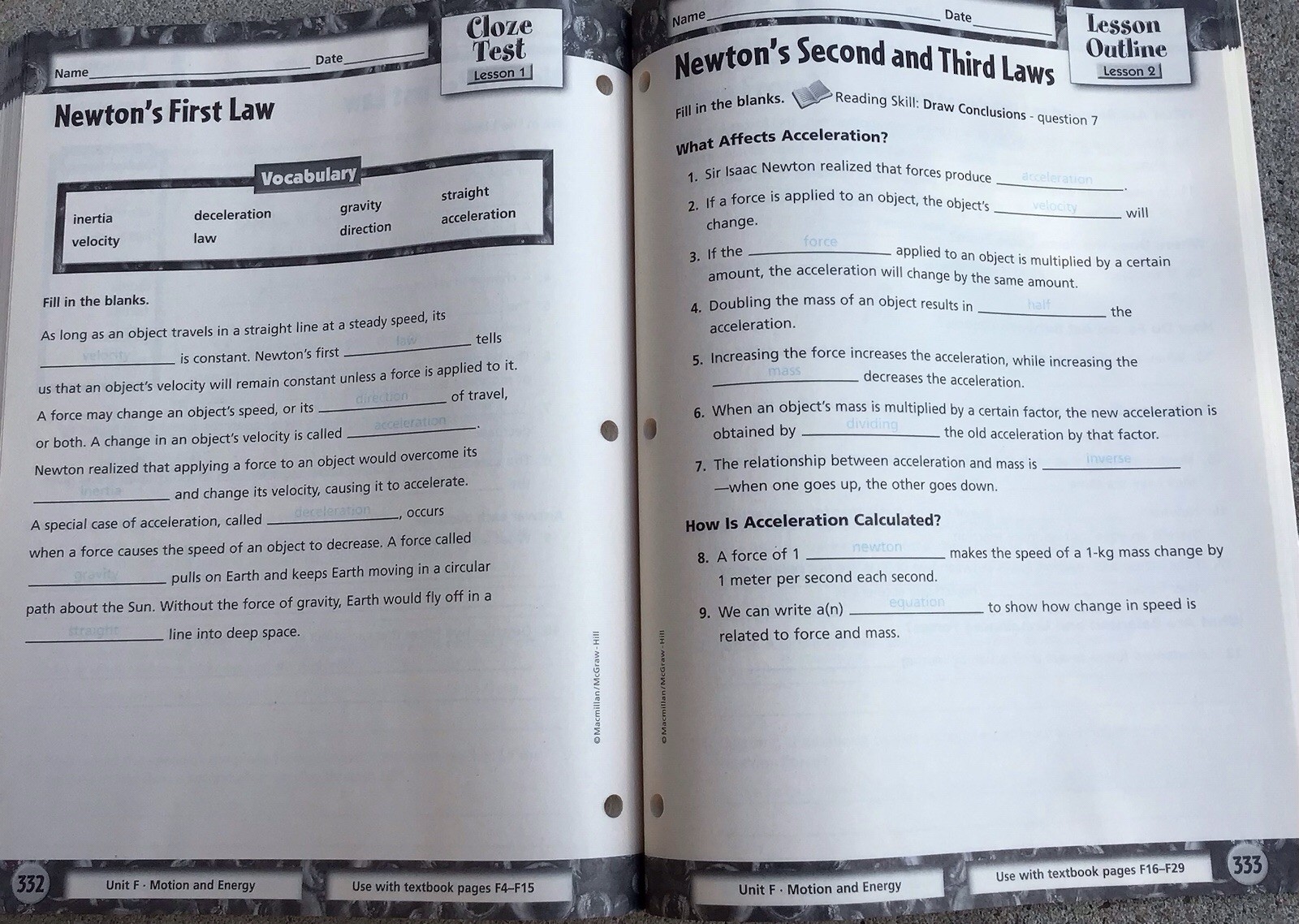 5th Grade 5 Science Teacher Edition Tests Resources Homeschool McGraw Set