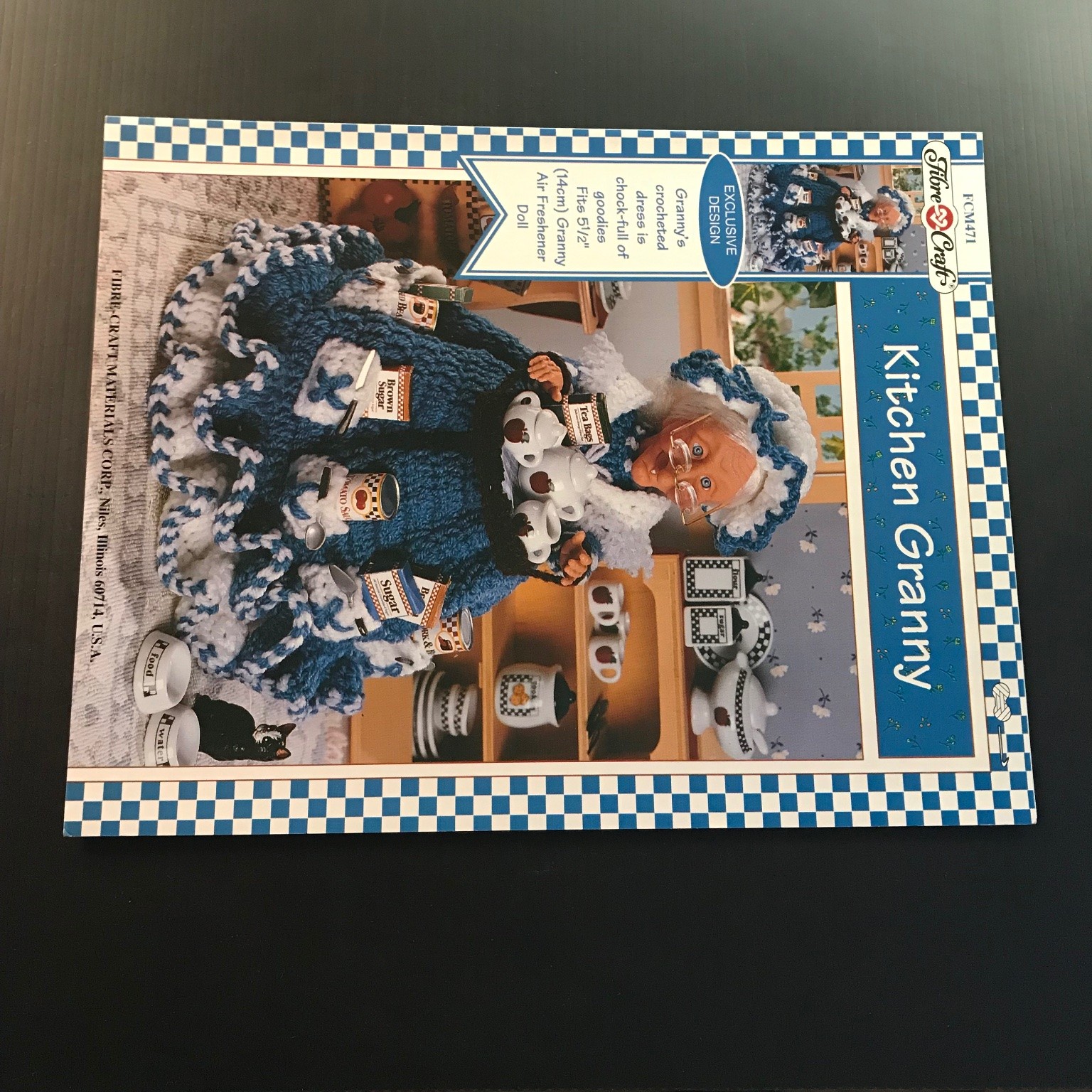 Kitchen Granny Crochet Pattern Doll Dress Fibre-Craft 1994 FCM471