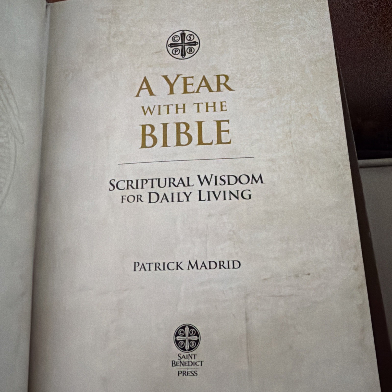 A Year with the Bible, Madrid, Patrick,