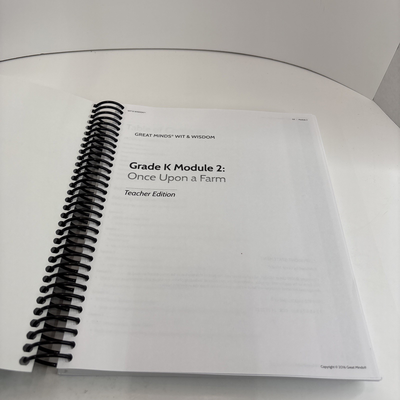 Great Minds Grade K Modules 1-4 Lot Teacher’s Edition