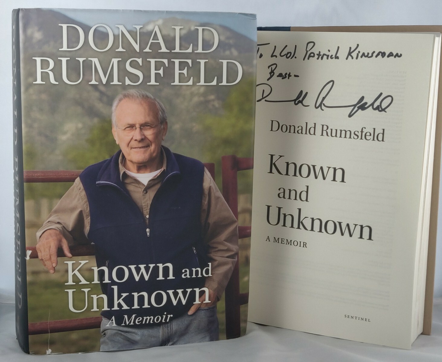 Known and Unknown by Donald Rumsfeld SIGNED Autograph Hardcover Book