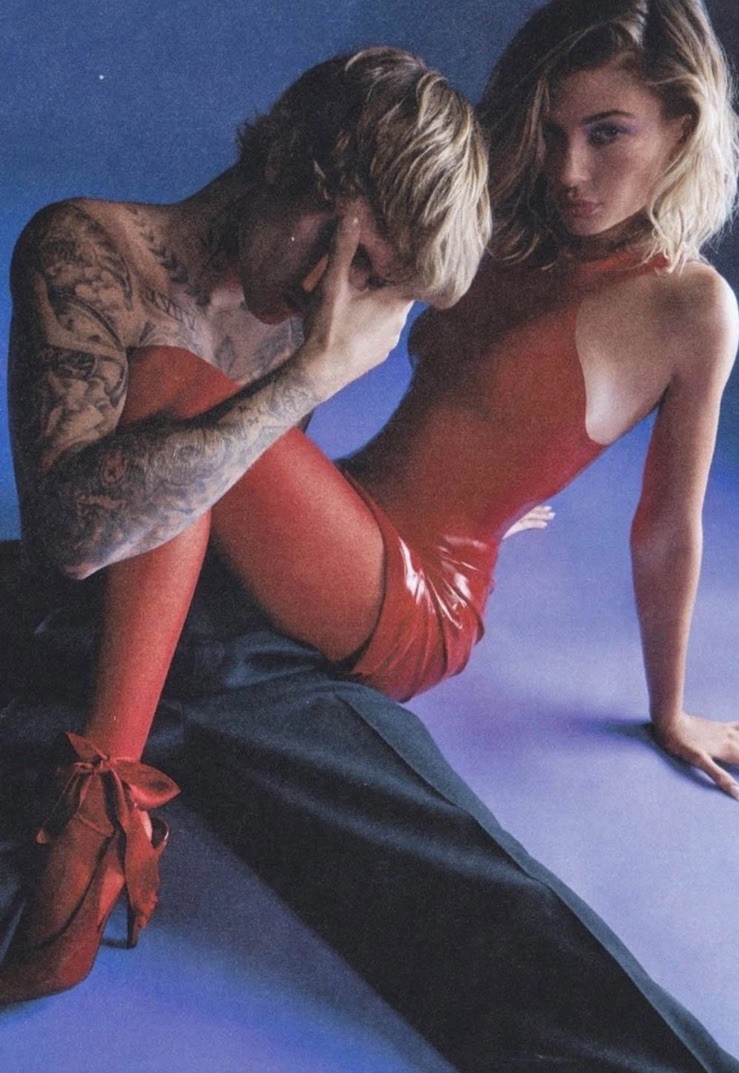 Justin & Hailey Bieber VOGUE Italia Magazine October 2020 HELMUT NEWTON Tribute