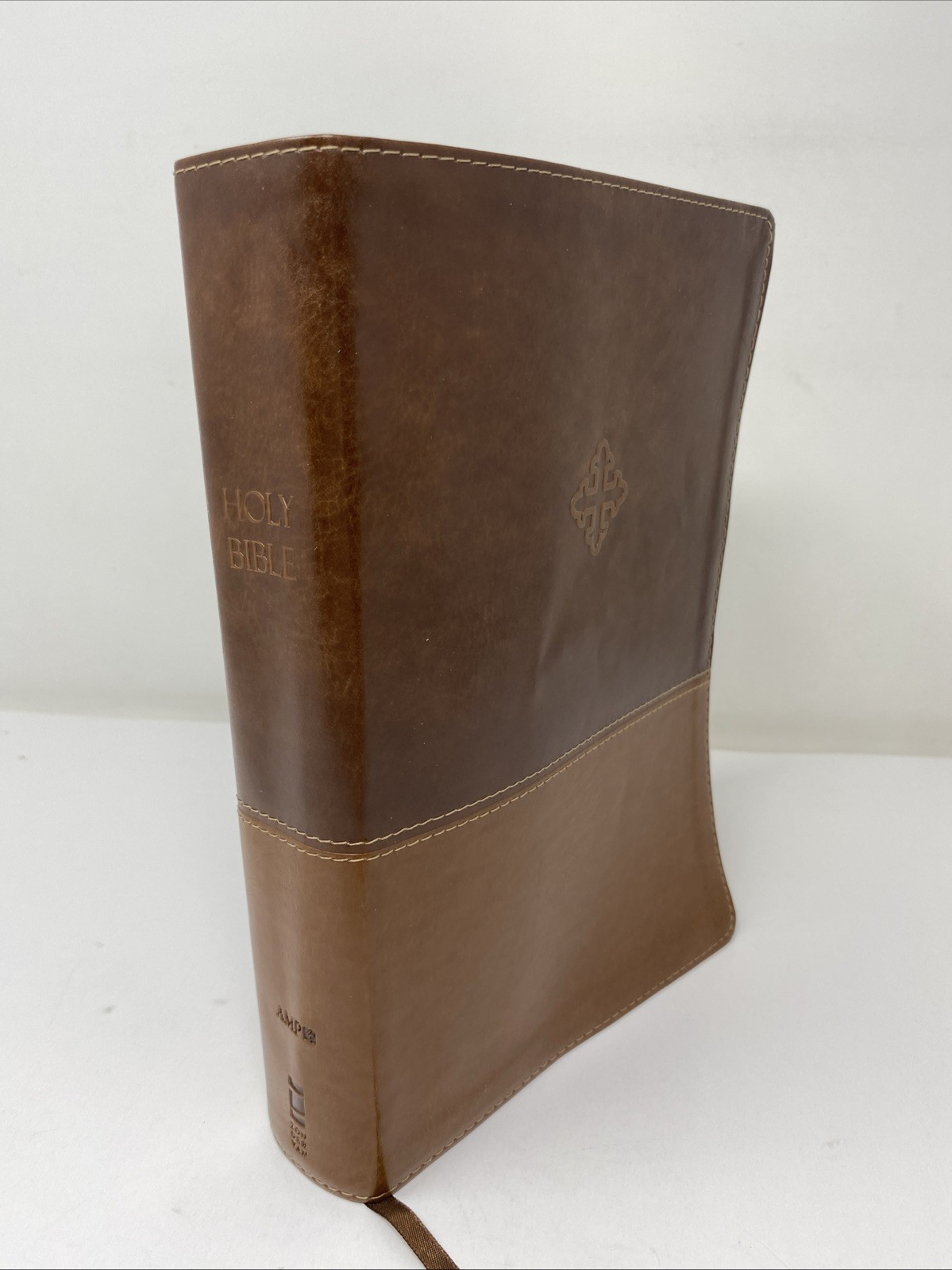 Amplified Study Bible Leathersoft Brown Thumb Indexed 2017 Zondervan