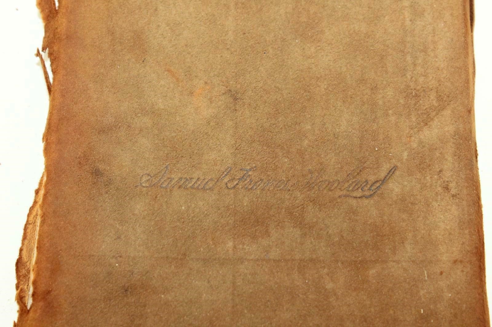 Leather Covered Book Real Patriotism by Samuel Francis Woolard CW 1916